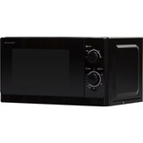 SHARP R-200BKW micro-onde Comptoir 20 L 800 W Noir, Four à micro-ondes Noir, Comptoir, 20 L, 800 W, Rotatif, Noir, 25,5 cm