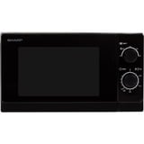 SHARP R-200BKW micro-onde Comptoir 20 L 800 W Noir, Four à micro-ondes Noir, Comptoir, 20 L, 800 W, Rotatif, Noir, 25,5 cm