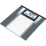 Sanitas SBG 21 Argent Pèse-personne électronique, Balance Pèse-personne électronique, 180 kg, kg/lb, Argent, Verre, Robinet