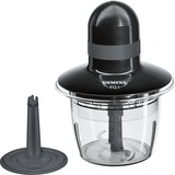 Siemens MR008B1 robot de cuisine 400 W 0,8 L Noir, Broyeur Noir/gris, 0,8 L, Noir, Boutons, 1,2 m, CE, ROSTEST, VDE, Plastique