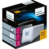 Siemens PowerProtect Sac à poussière Universel, Sac pour aspirateur Sac à poussière, Universel, Blanc, 240 mm, 165 mm, 285 mm