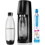 SodaStream Easy, dispositif pour l'eau gazeuse Noir, inclus 1 bouteille PET + 1 cylindre CO₂
