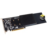 Sonnet FUS-SSD-4X4-E3S carte et adaptateur d'interfaces Interne M.2, Carte d'interface PCIe, M.2, Hauteur totale / Longueur totale, PCI 3.0, Noir, Gris, 1 pièce(s)