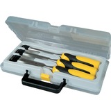Stanley DynaGrip Ciseau à Bois 3Pcs., Ciseau à mortaise Jaune/Noir, Assortiment de ciseaux, Tranchant transversal, Acier, Noir/Jaune, Ergonomique, 12, 18, 25 mm