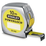 Stanley Ruban à mesurer Powerlock, 10 mètres, Mètre à ruban Argent/Jaune