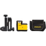 Stanley SLL360 Niveau de ligne 25 m, Laser Cross Ligne Noir/Jaune, 25 m, 0,4 mm/m, Vert, Niveau de ligne, Noir, Jaune, Batterie