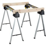 Stanley TRETEAUX HAUTE CAPACITE FATMAX - LOT DE 2 PCS, Piètement Établi portable, Métal, Noir, Gris, Jaune, 900 kg