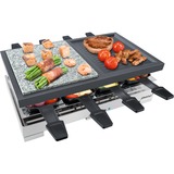 Steba RC 88 8 personne(s) 1200 W, Raclette Acier inoxydable/Noir, 1200 W, 140 mm, 240 mm, 405 mm, 6,5 kg