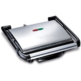 Tefal GC241D Gril de contact, Grill à contact Argent/Noir, Noir, Argent, Acier inoxydable, Rectangulaire, Grille, 2000 W, 0,9 m