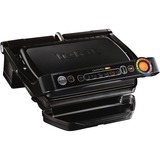 Tefal GC7148 Gril de contact, Barbecue Noir, Noir, Acier inoxydable, Rectangulaire, Réseau, 300 x 200 mm, Aluminium