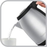 Tefal KI280D bouilloire 1,7 L 2400 W Noir, Acier inoxydable Acier inoxydable/Noir, 1,7 L, 2400 W, Noir, Acier inoxydable, Acier inoxydable, Indicateur de niveau d'eau, Sans fil