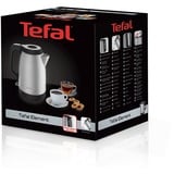 Tefal KI280D bouilloire 1,7 L 2400 W Noir, Acier inoxydable Acier inoxydable/Noir, 1,7 L, 2400 W, Noir, Acier inoxydable, Acier inoxydable, Indicateur de niveau d'eau, Sans fil