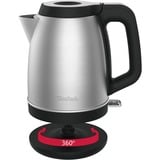 Tefal KI280D bouilloire 1,7 L 2400 W Noir, Acier inoxydable Acier inoxydable/Noir, 1,7 L, 2400 W, Noir, Acier inoxydable, Acier inoxydable, Indicateur de niveau d'eau, Sans fil