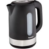 Tefal KO3308 bouilloire 1,7 L 2400 W Noir Acier inoxydable/Noir, 1,7 L, 2400 W, Noir, Indicateur de niveau d'eau, Sans fil, Filtrage