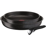 Tefal L67193 lot de casseroles 2 pièce(s), Set de louche Noir/Argent, Noir, Aluminium, Noir, Isolé, France, 28 cm