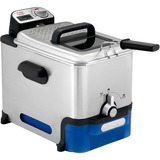Tefal Oleoclean Pro Inox & Design FR8040 Unique 3,5 L 2300 W Noir, Acier inoxydable, Friteuse acier inoxydable/Noir, 3,5 L, 1,2 kg, Unique, Noir, Acier inoxydable, 2300 W, 348 mm