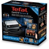 Tefal OptiGrill Smart GC730D, Grill à contact Noir/Argent