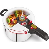 Tefal P2530738 autocuiseur pour cuisinière 6 L Noir, Acier inoxydable, Marmite Acier inoxydable/Noir, 6 L, Vitrocéramique, Gaz, Halogène, Induction, Plaque étanche, Noir, Acier inoxydable, 22 cm, Acier inoxydable, 6 personne(s)