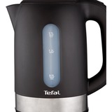 Tefal Snow KO3308 bouilloire 1,7 L 2400 W Noir Acier inoxydable/Noir, 1,7 L, 2400 W, Noir, Indicateur de niveau d'eau, Sans fil, Filtrage