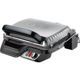 Tefal Ultra Compact 600 Comfort GC3060, Grill à contact acier inoxydable/Noir, Noir, Acier inoxydable, Rectangulaire, Aluminium, 2000 W, 210 mm, 383 mm