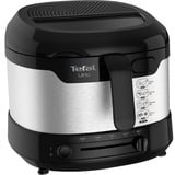 Tefal Uno FF215D Unique 1,8 L Autonome 1600 W Friteuse Noir, Acier inoxydable Acier inoxydable/Noir, Friteuse, 1,8 L, 1 kg, 1,8 L, 150 °C, 190 °C