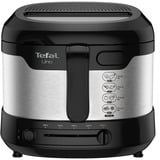 Tefal Uno FF215D Unique 1,8 L Autonome 1600 W Friteuse Noir, Acier inoxydable Acier inoxydable/Noir, Friteuse, 1,8 L, 1 kg, 1,8 L, 150 °C, 190 °C