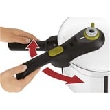 Tefal YS22Q25 6 L Noir, Acier inoxydable, Marmite Acier inoxydable/Noir, 6 L, Vitrocéramique, Gaz, Halogène, Induction, Plaque étanche, Noir, Acier inoxydable, 22 cm, Acier inoxydable, 6 personne(s)