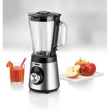 Unold 78625 blender 1,5 L Mélangeur de table 500 W Noir, Acier inoxydable Acier inoxydable/Noir, Mélangeur de table, 1,5 L, Fonction d'impulsion, Pileur de glace, 500 W, Noir, Acier inoxydable