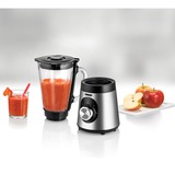 Unold 78625 blender 1,5 L Mélangeur de table 500 W Noir, Acier inoxydable Acier inoxydable/Noir, Mélangeur de table, 1,5 L, Fonction d'impulsion, Pileur de glace, 500 W, Noir, Acier inoxydable