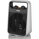 Unold 86116 appareil de chauffage Chauffage soufflant Noir, Argent 2000 W, Radiateur soufflant Argent/Noir, Chauffage soufflant, 75°, Sol, Noir, Argent, Rotatif, 2000 W