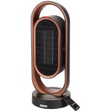 Unold 86535 appareil de chauffage Intérieure Noir, Marron 1800 W Chauffage de ventilateur électrique, Radiateur soufflant Noir/cuivre, Chauffage de ventilateur électrique, Vitrocéramique, 80°, 8 h, Intérieure, Sol