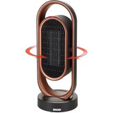 Unold 86535 appareil de chauffage Intérieure Noir, Marron 1800 W Chauffage de ventilateur électrique, Radiateur soufflant Noir/cuivre, Chauffage de ventilateur électrique, Vitrocéramique, 80°, 8 h, Intérieure, Sol