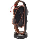 Unold 86535 appareil de chauffage Intérieure Noir, Marron 1800 W Chauffage de ventilateur électrique, Radiateur soufflant Noir/cuivre, Chauffage de ventilateur électrique, Vitrocéramique, 80°, 8 h, Intérieure, Sol