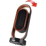 Unold 86535 appareil de chauffage Intérieure Noir, Marron 1800 W Chauffage de ventilateur électrique, Radiateur soufflant Noir/cuivre, Chauffage de ventilateur électrique, Vitrocéramique, 80°, 8 h, Intérieure, Sol