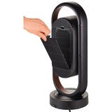 Unold 86535 appareil de chauffage Intérieure Noir, Marron 1800 W Chauffage de ventilateur électrique, Radiateur soufflant Noir/cuivre, Chauffage de ventilateur électrique, Vitrocéramique, 80°, 8 h, Intérieure, Sol