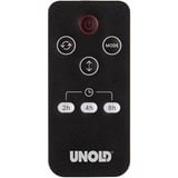 Unold 86535 appareil de chauffage Intérieure Noir, Marron 1800 W Chauffage de ventilateur électrique, Radiateur soufflant Noir/cuivre, Chauffage de ventilateur électrique, Vitrocéramique, 80°, 8 h, Intérieure, Sol