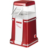 Unold Classic machine à popcorn 900 W Rouge, Argent, Blanc Rouge/Blanc, 900 W, 220 - 240 V, 50 - 60 Hz, 200 x 160 x 300 mm, 901 g