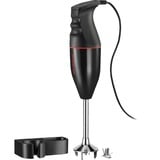 Unold M 100 D Mélangeur par immersion 120 W Noir, Batteur électrique Noir/Rouge, Mélangeur par immersion, 1,65 m, 120 W, Noir