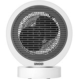 Unold Rondo Intérieure Gris, Blanc 2000 W Chauffage de ventilateur électrique, Radiateur soufflant Blanc/gris, Chauffage de ventilateur électrique, Intérieure, Sol, Table, Gris, Blanc, Plastique, 2000 W