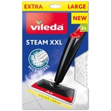 Vileda Steam XXL Tampons de tissu, Couverture de l’essuie-glace Blanc, Tampons de tissu, Blanc, Microfibre, 400 mm, 2 pièce(s)