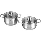 WMF 0730086040 lot de casseroles, Ensemble de pot Acier inoxydable, Acier inoxydable, Acier inoxydable, Acier inoxydable, Acier inoxydable, Verre, 250 °C
