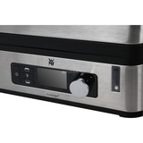 WMF KITCHENminis 0415090011 cuiseur vapeur 2 Nombre de paniers Comptoir 900 W Noir, Acier inoxydable Argent, 2 Nombre de paniers, Noir, Acier inoxydable, Comptoir, Boutons, Rotatif, Devant, Acier inoxydable