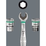 Wera 8100 SA 11 Zyklop Jeu de cliquets métalliques, 28 pièces, Set d'outils Levier à cliquet, entraînement 1/4