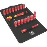 Wera 8100 SB VDE 1 Ensemble de douilles 17 pièce(s), Set d'outils Rouge/Jaune, Ensemble de douilles, 17 pièce(s), Noir, Rouge, Manche de clé, 1 pièce(s), 3/8"