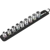 Wera Ceinture B 4 Jeu de douilles Zyklop, Clés mixtes à cliquet Noir/Argent, 9 pièces, avec 3/8" drive