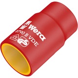 Wera Douille à cliquet Zyklop VDE, 16mm, 3/8", Clés mixtes à cliquet Rouge/Jaune