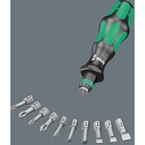 Wera Ensemble d'embouts Kraftform Compacte 10, Set d'embouts de vissage Noir/Vert, Tournevis porte embouts et embouts