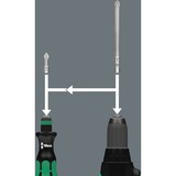 Wera Ensemble d'embouts Kraftform Compacte 10, Set d'embouts de vissage Noir/Vert, Tournevis porte embouts et embouts