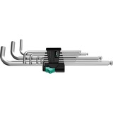 Wera Ensemble de clés Allen 9 pièces 950PKL/9, Tournevis Chrome, 1,5mm jusqu'à 10mm