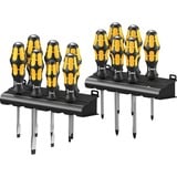 Wera Ensemble tournevis Big Pack 900 Noir/Jaune, Tournevis burin